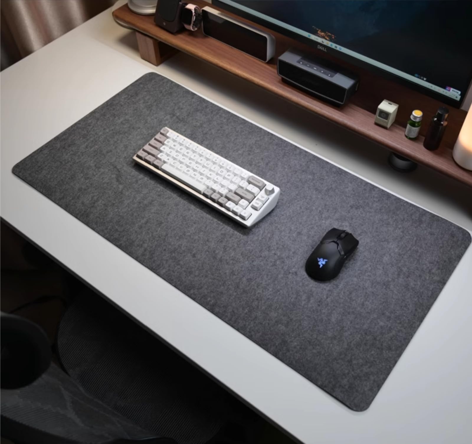 Amazon | IPPON デスクマット フェルト グレー 70x35cm 吸湿 滑り止め